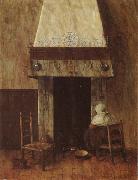 Jacobus Vrel An Old Woman at he Fireplace Spain oil painting artist